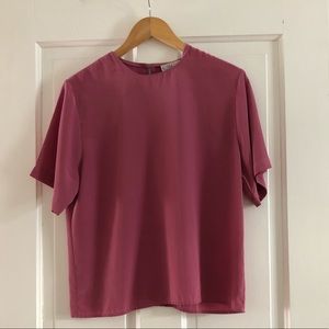 Vintage Silky Pink Top size 8